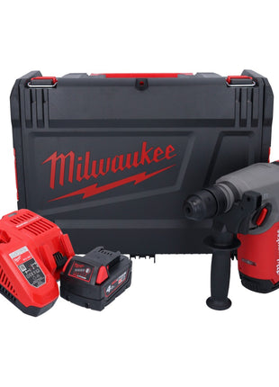 Marteau combiné à batterie Milwaukee M18 ONEFHX-401X 18 V 2,5 J SDS-Plus brushless + 1x batterie 4,0 Ah + chargeur + boîtier HD