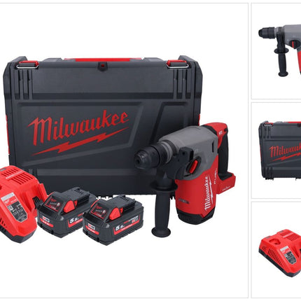 Milwaukee M18 ONEFHX-552X marteau combiné sans fil 18 V 2,5 J SDS-Plus ( 4933478504 ) Brushless + 2x batterie 5,5 Ah + chargeur + HD-Box
