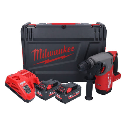 Milwaukee M18 ONEFHX-552X marteau combiné sans fil 18 V 2,5 J SDS-Plus ( 4933478504 ) Brushless + 2x batterie 5,5 Ah + chargeur + HD-Box