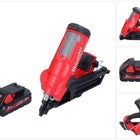 Cloueur à batterie Milwaukee M18 FFN-301 18 V 50 - 90 mm sans balais + 1x batterie 3,0 Ah - sans chargeur