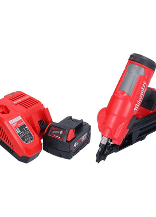 Milwaukee M18 FFN-401 gwoździarka akumulatorowa 18 V 50 - 90 mm bezszczotkowa + 1x akumulator 4,0 Ah + ładowarka