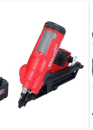 Milwaukee M18 FFN-501 cloueur sans fil 18 V 50 - 90 mm Brushless + 1x batterie 5,0 Ah - sans kit chargeur