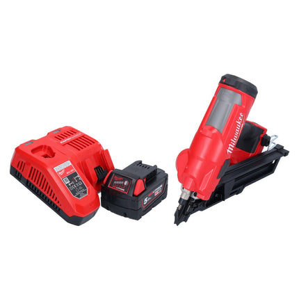 Milwaukee M18 FFN-501 cloueur sans fil 18 V 50 - 90 mm Brushless + 1x batterie 5,0 Ah + kit chargeur