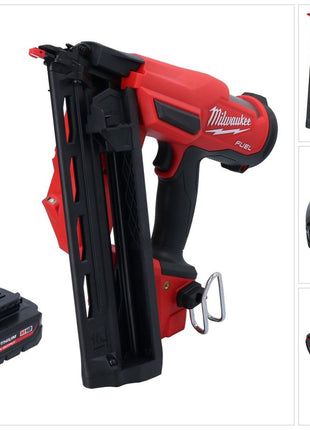 Milwaukee M18 FN16GA-301 Gwoździarka akumulatorowa 18 V 32 - 64 mm bezszczotkowa + 1x akumulator 3,0 Ah - bez ładowarki