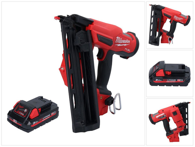Milwaukee M18 FN16GA-301 Cloueur sans fil 18 V 32 - 64 mm Brushless + 1x batterie 3,0 Ah - sans chargeur