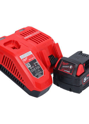 Milwaukee M18 FN16GA-501 Cordless nailer 18 V 32 - 64 mm brushless + 1x rechargeable battery 5.0 Ah + charger