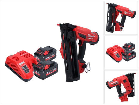 Milwaukee M18 FN16GA-552 Cordless nailer 18 V 32 - 64 mm brushless + 2x battery 5.5 Ah + charger