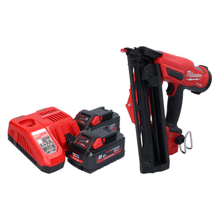 Milwaukee M18 FN16GA-802 Cloueur sans fil 18 V 32 - 64 mm Brushless + 2x batterie 8,0 Ah + chargeur