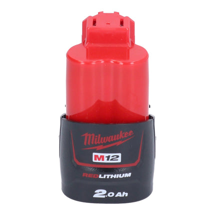 Meuleuse à pointes sur batterie Milwaukee M12 FDSS-201X 12 V 88,8 x 63,5 mm sans balais + 1x batterie 2,0 Ah + boîtier HD - sans chargeur