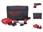 Meuleuse à pointes sur batterie Milwaukee M12 FDSS-402X 12 V 88,8 x 63,5 mm sans balais + 2x batterie 4,0 Ah + chargeur + boîtier HD