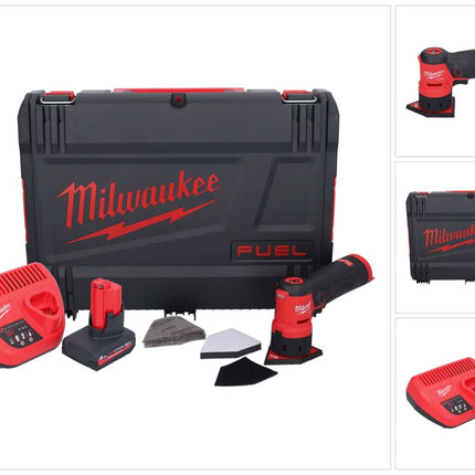 Meuleuse à pointes sur batterie Milwaukee M12 FDSS-501X 12 V 88,8 x 63,5 mm sans balais + 1x batterie 5,0 Ah + chargeur + boîtier HD