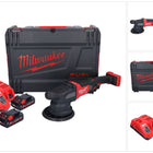 Polisseuse excentrique sur batterie Milwaukee M18 FROP21-302X 18 V 150 mm brushless + 2x batteries 3,0 Ah + chargeur + boîtier HD