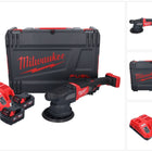 Polisseuse excentrique sur batterie Milwaukee M18 FROP21-502X 18 V 150 mm (4933478837) brushless + 2x batterie 5,0 Ah + chargeur + boîtier HD