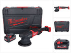 Polisseuse excentrique sur batterie Milwaukee M18 FROP21-551X 18 V 150 mm brushless + 1x batterie 5,5 Ah + boîtier HD - sans chargeur