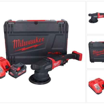 Polisseuse excentrique sur batterie Milwaukee M18 FROP21-551X 18 V 150 mm brushless + 1x batterie 5,5 Ah + chargeur + boîtier HD