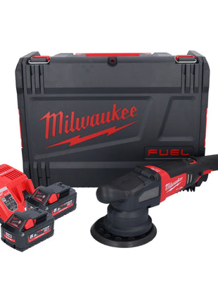 Milwaukee M18 FROP21-552X akumulatorowa polerka mimośrodowa 18 V 150 mm bezszczotkowa + 2x akumulator 5,5 Ah + ładowarka + pudełko HD