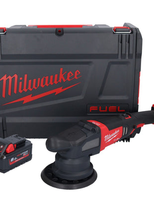 Polisseuse excentrique sur batterie Milwaukee M18 FROP21-801X 18 V 150 mm brushless + 1x batterie 8,0 Ah + boîtier HD - sans chargeur