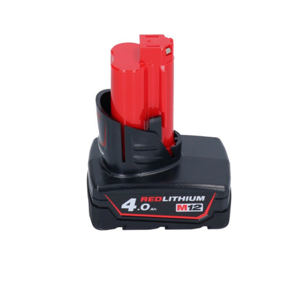 Milwaukee M12 FTB-401 Gommeuse de pneus sans fil 12 V 7/16'' Hex Brushless +1x batterie 4,0 Ah - sans chargeur