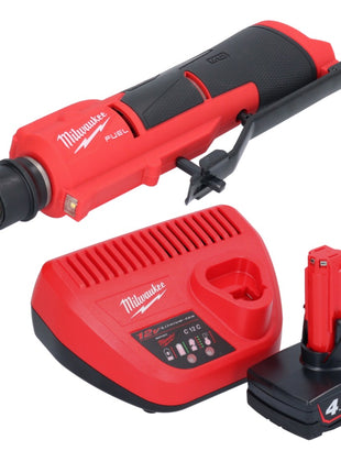 Milwaukee M12 FTB-401 Ponceuse à pneu sans fil 12 V 7/16'' Hex Brushless + 1x batterie 4.0 Ah + chargeur