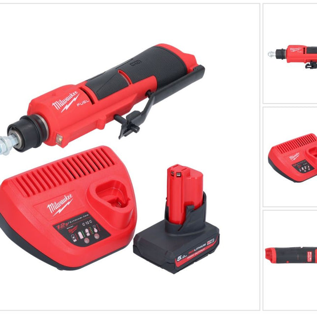 Milwaukee M12 FTB-501 Outil de crevaison sans fil 12 V 7/16" Hex Brushless + 1x batterie 5,0 Ah + chargeur