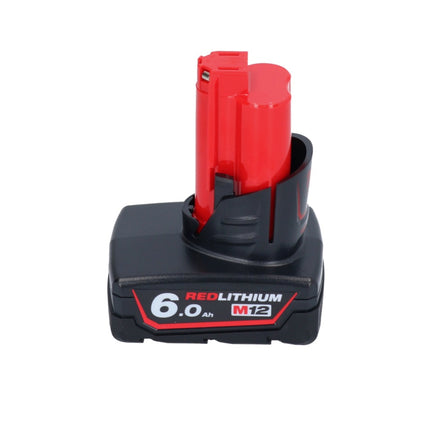 Milwaukee M12 FTB-601 Ponceuse à pneu sans fil 12 V 7/16'' Hex Brushless + 1x batterie 6,0 Ah - sans chargeur