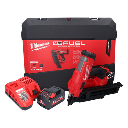 Milwaukee M18 FFN21-551C cloueur sans fil 18 V 50 - 90 mm Brushless + 1x batterie 5,5 Ah + chargeur + valise