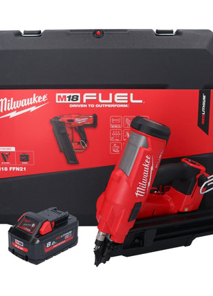 Clavadora a batería Milwaukee M18 FFN21-801C 18 V 50 - 90 mm sin escobillas + 1x batería 8,0 Ah + maletín - sin cargador