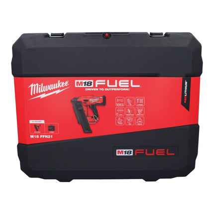 Milwaukee M18 FFN21-801C Cloueur sans fil 18 V 50 - 90 mm Brushless + 1x batterie 8,0 Ah + chargeur + coffret