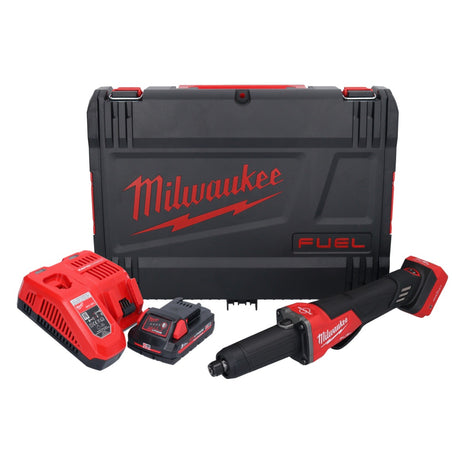 Meuleuse droite à batterie Milwaukee M18 FDGROVPDB-301X 18 V brushless + 1x batterie 3,0 Ah + chargeur + boîtier HD