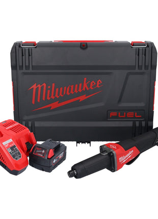 Meuleuse droite à batterie Milwaukee M18 FDGROVPDB-401X 18 V brushless + 1x batterie 4,0 Ah + chargeur + boîtier HD