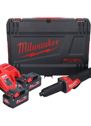 Milwaukee M18 FDGROVPDB-552X Akumulatorowa szlifierka prosta 18 V bezszczotkowa + 2x akumulator 5,5 Ah + ładowarka + pudełko HD