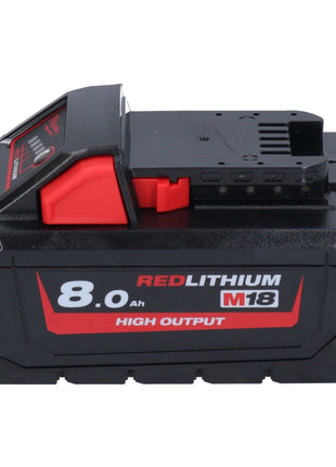 Meuleuse droite à batterie Milwaukee M18 FDGROVPDB-801X 18 V sans balais + 1x batterie 8,0 Ah + boîtier HD - sans chargeur