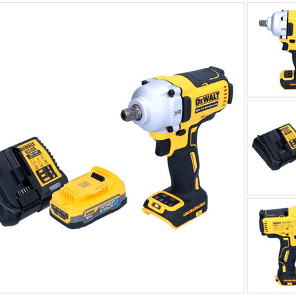 DeWalt DCF 892 E1 Clé à choc sans fil 18 V 812 Nm 1/2" Brushless + 1x batterie Powerstack 1,7 Ah + chargeur