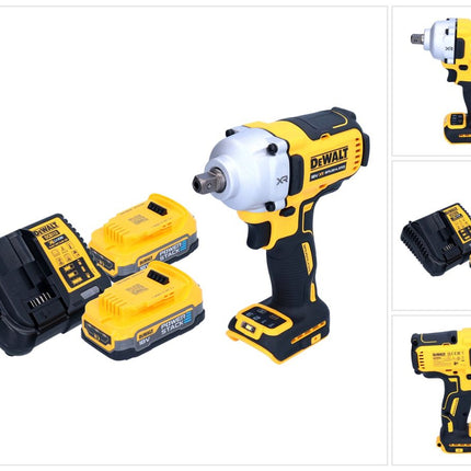 DeWalt DCF 892 E2 Clé à choc sans fil 18 V 812 Nm 1/2" Brushless + 2x Powerstack batterie 1,7 Ah + chargeur