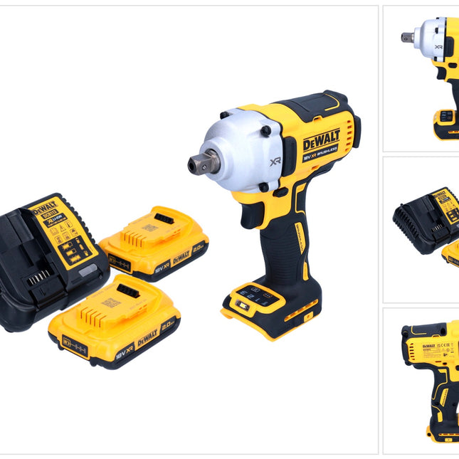 DeWalt DCF 892 D2 Clé à choc sans fil 18 V 812 Nm 1/2" Brushless + 2x batterie 2,0 Ah + chargeur