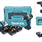 Makita DHP 484 T4JB Perceuse-visseuse à percussion sans fil 18 V 54 Nm Brushless noir + 4x batterie 5,0 Ah + chargeur + Makpac