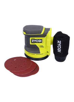 Lijadora excéntrica a batería RYOBI RROS18-0 18 V 125 mm (5133005393) Solo - sin batería, sin cargador