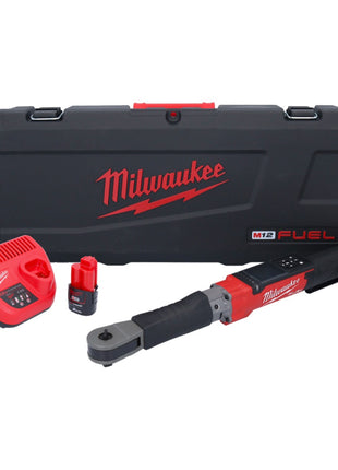 Clé dynamométrique numérique sur batterie Milwaukee M12 ONEFTR12-201C 12 V 1/2" 203,4 Nm (4933464970) sans balais + 1x batterie 2,0 Ah + chargeur + coffret