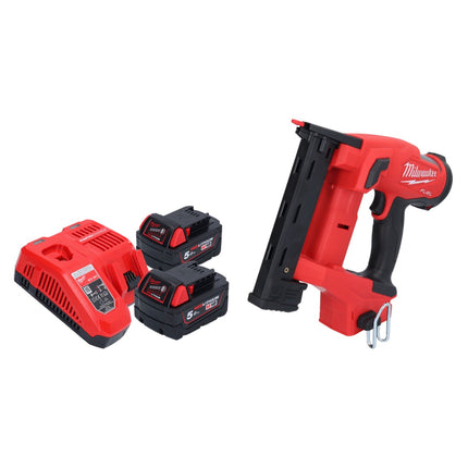Milwaukee M18 FNCS18GS-502X agrafeuse sans fil 18 V 9,5 - 38 mm sans balai + 2x batterie 5,0 Ah + chargeur + boîte HD