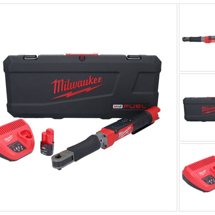 Milwaukee M12 ONEFTR38-201C Clé dynamométrique numérique sans fil 12 V 135,6 Nm 3/8″ ( 4933464967 ) Brushless + 1x batterie 2,0 Ah + chargeur + coffret