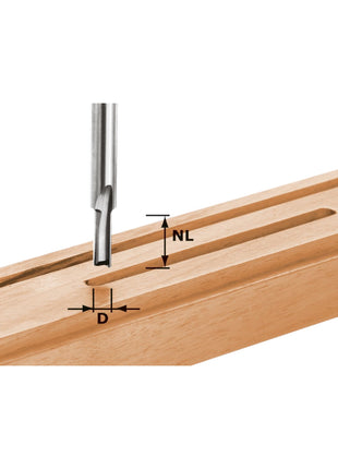 Festool frez HW S8 D7/17 7 x 17 x 55 x 8 mm ( 490956 ) do frezarek górnowrzecionowych OF 900, OF 1000, OF 1010, OF 1010 R, OF 1400, OF 2000, OF 2200