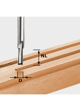 Festool HW S8 D10/25 Nutfrser 10 x 25 x 60 x 8 mm ( 490960 ) fr Dfonceuse OF 900, OF 1000, OF 1010, OF 1010 R, OF 1400, OF 2000, OF 2200