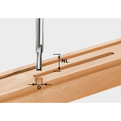 Festool HW S8 D10/25 Nutfrser 10 x 25 x 60 x 8 mm ( 490960 ) fr Dfonceuse OF 900, OF 1000, OF 1010, OF 1010 R, OF 1400, OF 2000, OF 2200