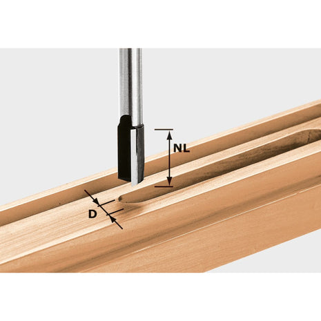 Festool HW S8 D18/30 frez do rowków 18 x 30 x 65 x 8 mm ( 490969 ) do frezarek górnowrzecionowych OF 900, OF 1000, OF 1010, OF 1010 R, OF 1400, OF 2000, OF 2200