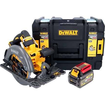DeWalt DCS 579 NT Scie circulaire à main sans fil 54 V FlexVolt 190 mm Brushless + 1x batterie 6,0 Ah + TSTAK - sans chargeur