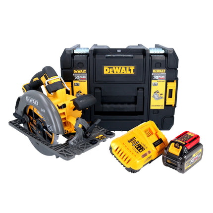 DeWalt DCS 579 T1T Scie circulaire portative sans fil 54 V FlexVolt 190 mm Brushless + 1x batterie 6,0 Ah + chargeur + TSTAK