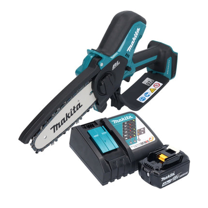 Makita DUC 150 RM01 Tronçonneuse à chaîne sans fil 18 V 15 cm Brushless + 1x batterie 4,0 Ah + chargeur