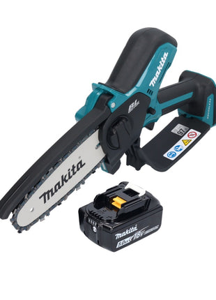 Motosierra a batería Makita DUC 150 T01 18 V 15 cm sin escobillas + 1x batería 5,0 Ah - sin cargador