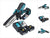 Makita DUC 150 RG201 Tronçonneuse à chaîne sans fil 18 V 15 cm Brushless + 2x batterie 6,0 Ah + chargeur