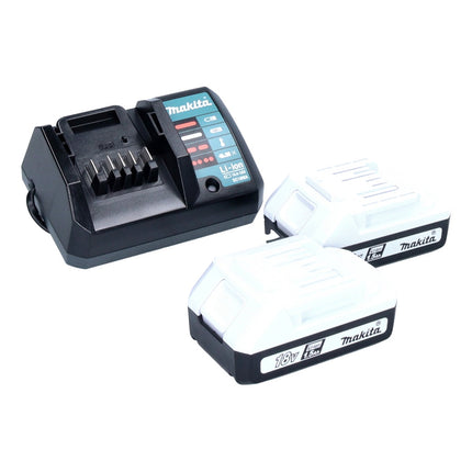 Makita HP 488 D011 Perceuse-visseuse à percussion sans fil 18 V 42 Nm série G + 2x batterie 1,5 Ah + chargeur + 31 pcs. jeu d'embouts + Coffret